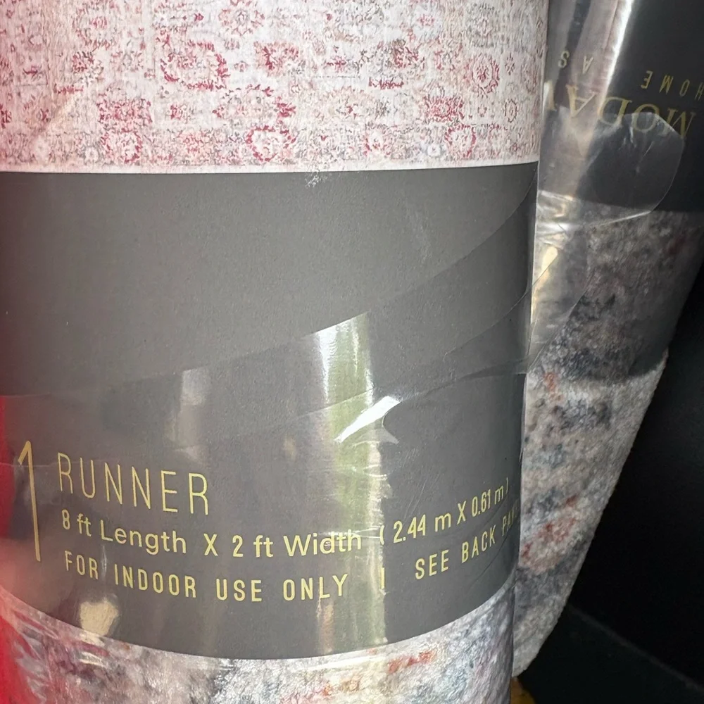 MODAVARI NWT Cora runner rug -8x2 -ivory ocean - Picture 3 of 4